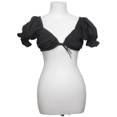 Crop top (Zwart) van Chiquelle Katoen, Polyester