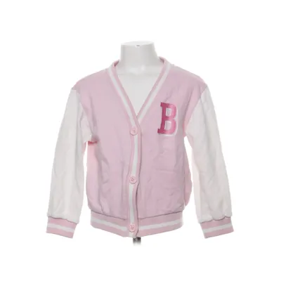 Strickjacke (Pink, Weiß) von H&M Baumwolle, Elasthan, Polyester