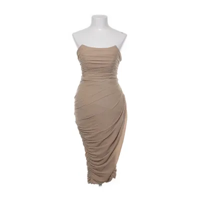 Cocktailkjole (Beige) fra Rare London Elastan, Polyamid, Polyester