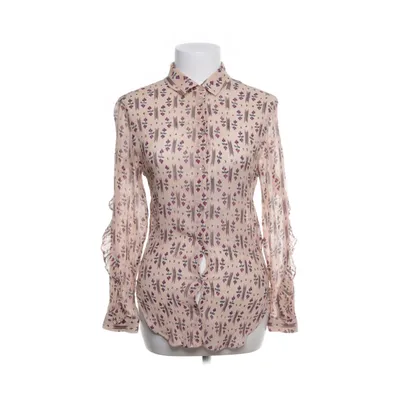 Shirt (Beige, Meerkleurig) van Massimo Dutti Viscose, Zijde