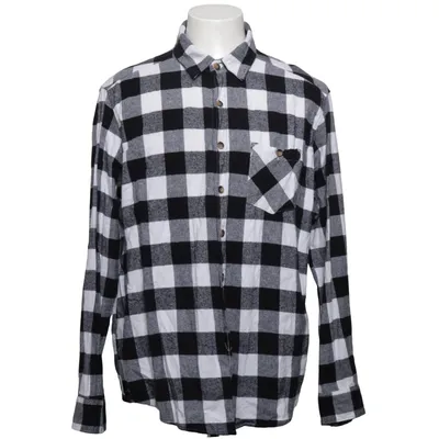 Chemise en flanelle (Noir, Blanc) de Identic Coton