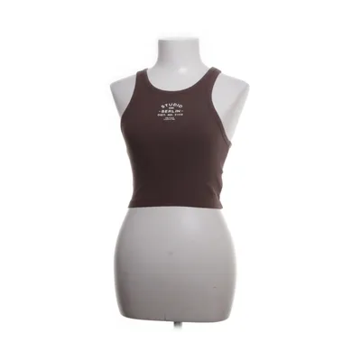 Crop top (Marron) de WRSTBHVR Viscose, Élasthane