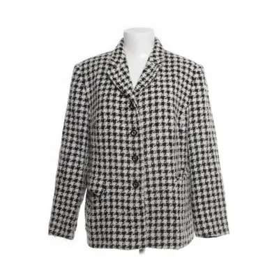Blazer (White, Black) from Marcona Mohair, Wool