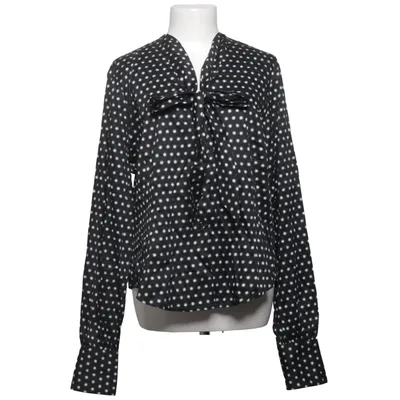 Pussy bow blouse (Black, White) from TM Lewin Cotton