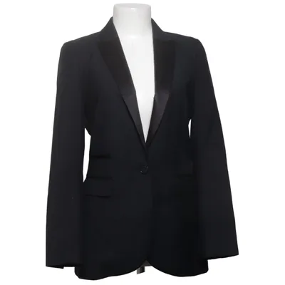 Tuxedo jacket (Black) from By Malene Birger Polyester, Viscose, Wool