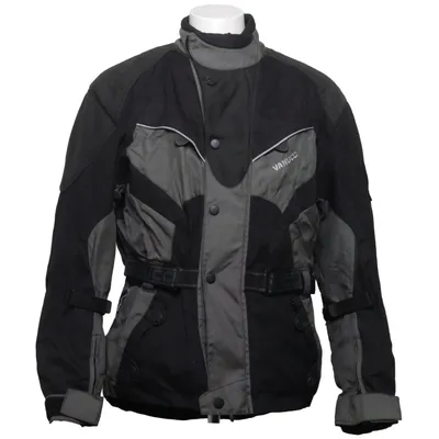 Motorcycle jacket (Black, Gray) from Vanucci Polyamide, Polyester
