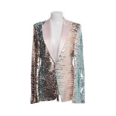 Blazer (Miss Selfridge Premium disc sequin blazer with contrast satin lapels in multi veste paillettes) de ASOS Polyester