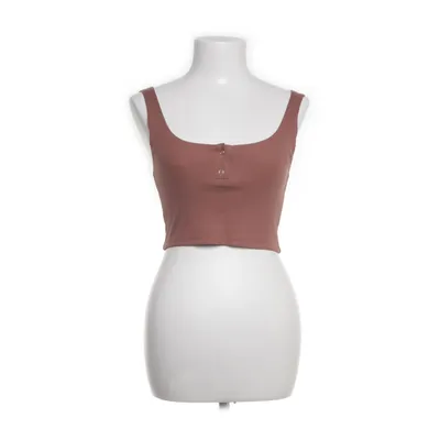 Crop top (Brun) från Bik Bok Ekologisk bomull, Elastan