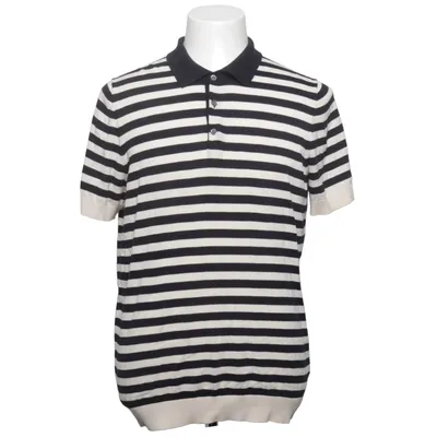 Poloshirt (Blau, Weiß) von Massimo Dutti Baumwolle