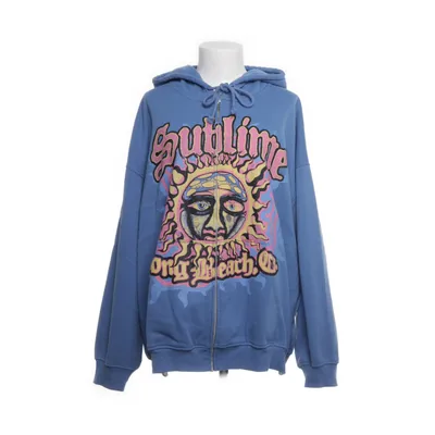 Hoodie (Blue, Multicolored) from Divided by H&M Cotton, Polyester