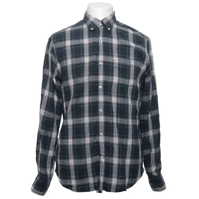 Chemise en flanelle (Bleu, Blanc) de Officine Générale Coton