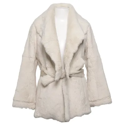 Pälsjacka (Beige) från Donna by Hallhuber Polyester, Kaninpäls