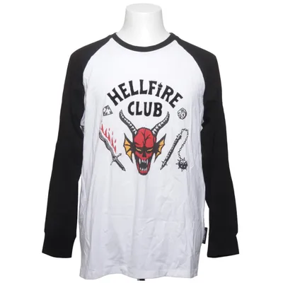 Maillot de baseball (Blanc, Noir) de Netflix: Stranger Things Coton