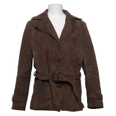 Leather jacket (Brown) from Marcel Clair Leather, Polyester