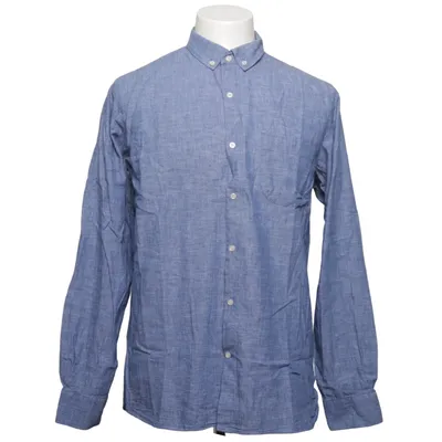 Chemise (Bleu) de Knowledge Cotton Apparel Coton, Lin