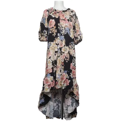 Robe longue (Noir, Multicolore) de Reunion Élasthane, Viscose