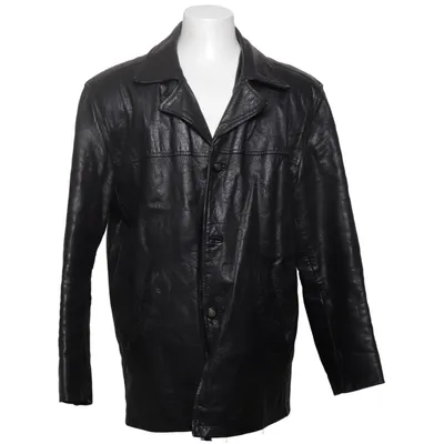 Leren jack (Zwart) van Stephano Leer, Polyester