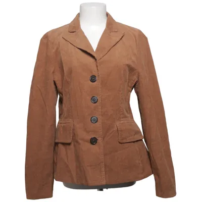 Blazer (Braun) von Rabens Saloner Acetat, Bio-Baumwolle