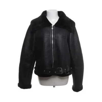 Shearlingjacka (Svart) från Boohoo Polyester, Pälsimitation, Polyuretan