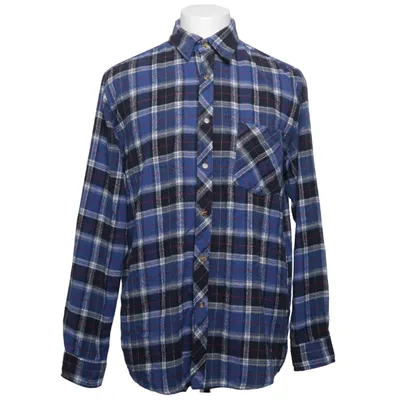Flannel shirt (Blue, Black, White) from Woodstock Cotton, Polyester