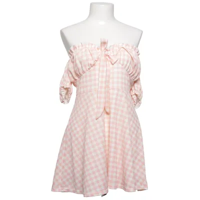 Dress (Pink, White) from PrettyLittleThing Elastane, Polyester