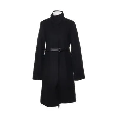 Coat (Black) from 123 Polyester, Polyurethane, Wool
