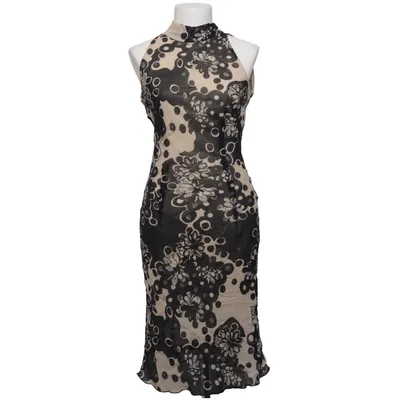 Dress (Black, Beige) from Sisley Polyester, Silk