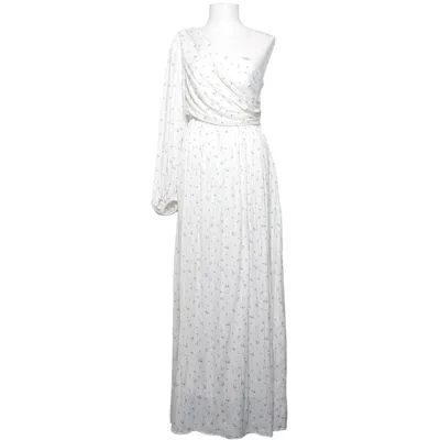 Långklänning (Vit, Blå) från NA-KD Polyester, Viskos