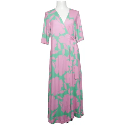Slå-om-kjole (Pink, Grøn) fra Pure Female Elastan, Viscose
