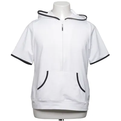 Korte mouwen capuchon sweater (Wit, Zwart) van Izod Elastaan, Polyester