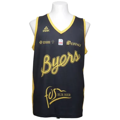 Baskettrøje (Sort, Gul) fra Peak Polyester