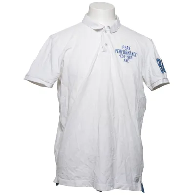Polo (Blanc, Bleu) de Peak Performance Coton