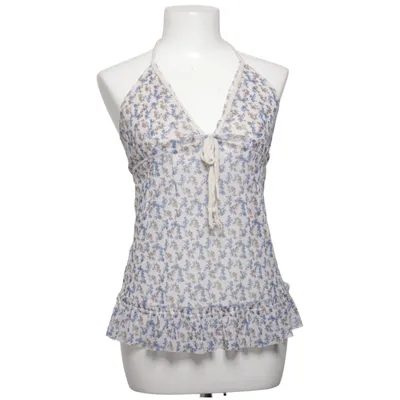 Haltertop (Wit, Blauw, Bruin) van Pink Woman Elastaan, Viscose
