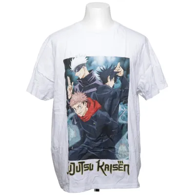 T-shirt (Blanc, Multicolore) de Jujutsu Kaisen Coton
