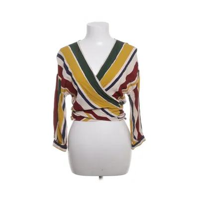 Wrap top (Green, Multicolored) from Zara Basic Collection