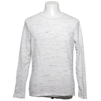 Långärmad t-shirt (Vit, Grå) från Only & Sons Bomull, Polyester