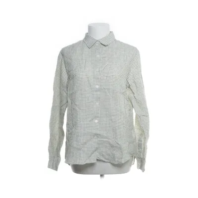 Shirt (White, Green) from Uniqlo Linen