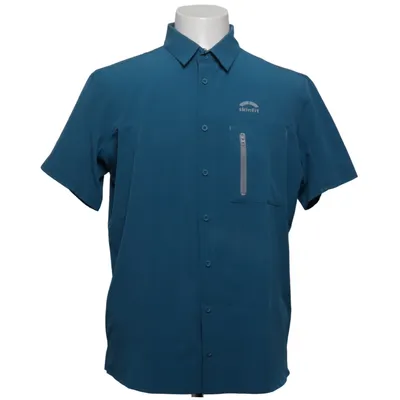 Kortärmad skjorta (Blå) från Skinfit Elastan, Polyester