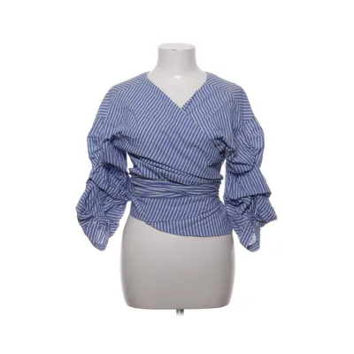 Omlottblus (Blå, Vit) från Zara Woman Bomull, Elastan, Polyamid