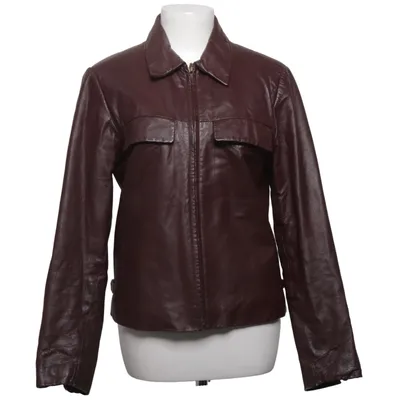 Leren jack (Bruin) van Project Leer, Viscose