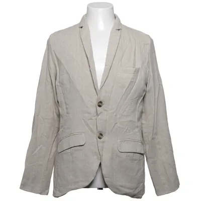 Blazer (Beige) fra Lindbergh White Bomuld, Linned