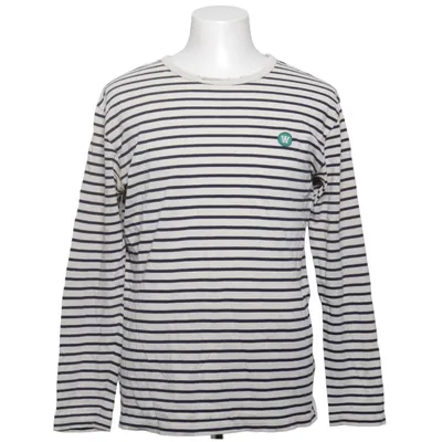 Long sleeve T-shirt (White, Blue) from Wood Wood Cotton