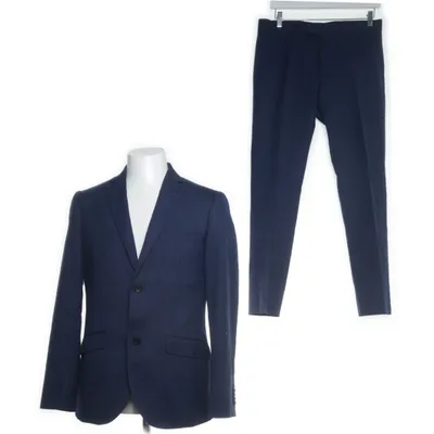 Costume (Bleu) de Riley Polyester, Laine, Viscose