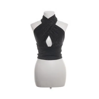 Halternecktopp (Svart, Silverfärgad) från Elva