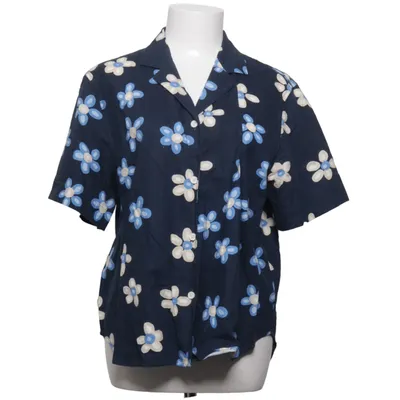 Short sleeve shirt (Blue, Multicolored) from Marimekko x Uniqlo Cotton, Linen, Viscose