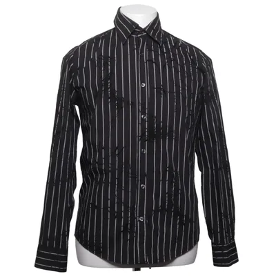 Shirt (Black, White) from Topman Cotton, Polyester