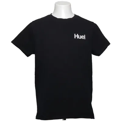 T-shirt (Noir) de Huel Coton, Élasthane