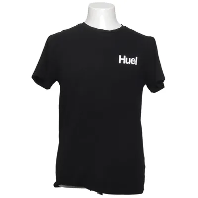 T-shirt (Zwart) van Huel Katoen, Elastaan