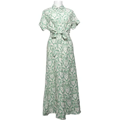 Shirt dress (Green, White) from Estee Brown Nylon, Viscose