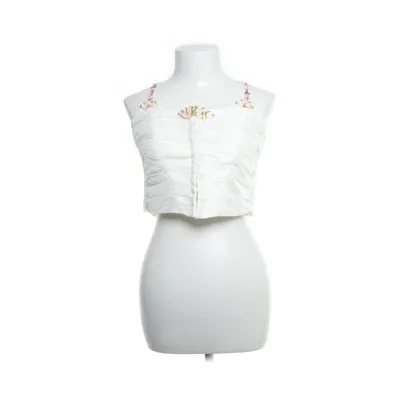 Crop top (Blanc, Rose) de Delias Élasthane, Polyester